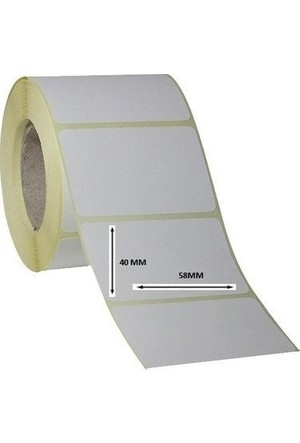 57X60 TERAZİ ETİKERİ 400LÜ SARIM