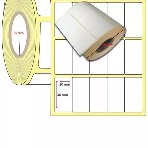 20x40 mm 5li Etiket 5000li Sarım