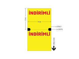 100x135 mm Termal Karton İndirim Etiketi